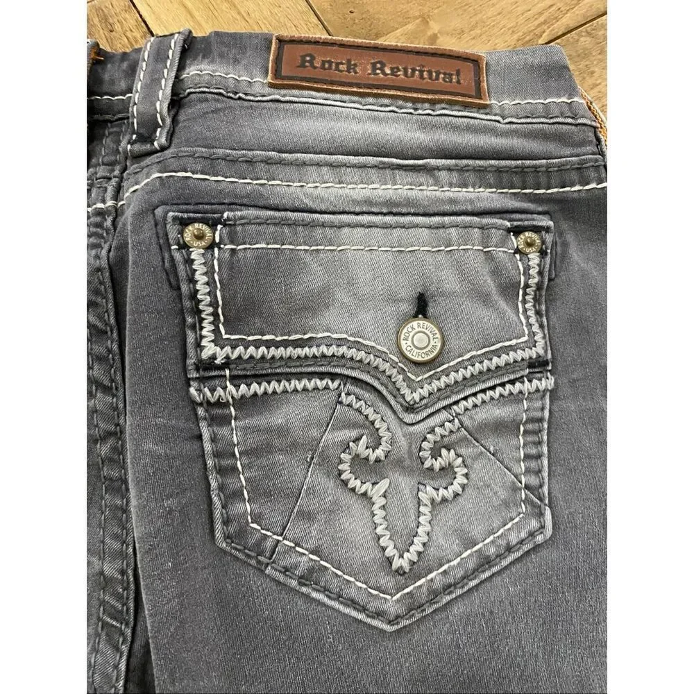 Rock Revival Alba Easy Skinny Denim Women’s Jeans Sz 31/32